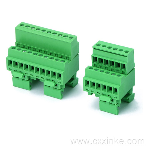 3.81MM pitch guide rail type male and female plug-in terminals